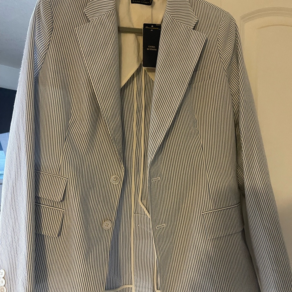Ralph Lauren Lightweight Blue and White Jacket